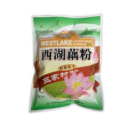 西湖藕粉桂花蓮子杭州三家村藕粉正品水果羹速溶代餐營養(yǎng)早餐食品